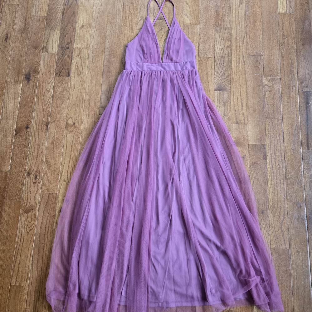 Luxxel Mauve Zippered Dress